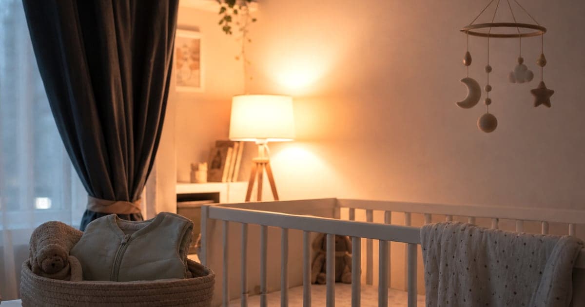 Imagine fotorealista, fara text, pentru articolul despre treziri nocturne la 12-18 luni