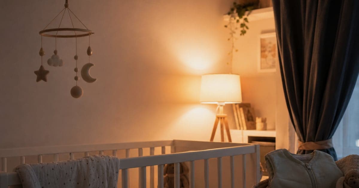 Imagine fotorealista, fara text, pentru articolul despre treziri nocturne la 12-18 luni