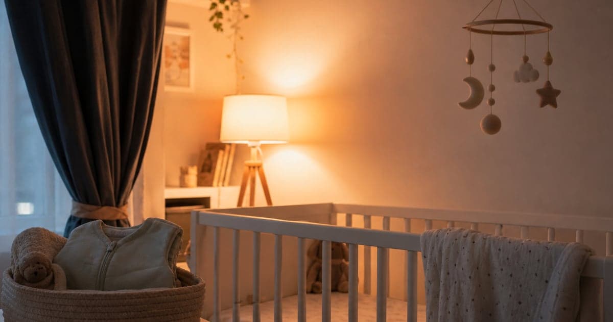 Imagine fotorealista, fara text, pentru articolul despre treziri nocturne la 12-18 luni