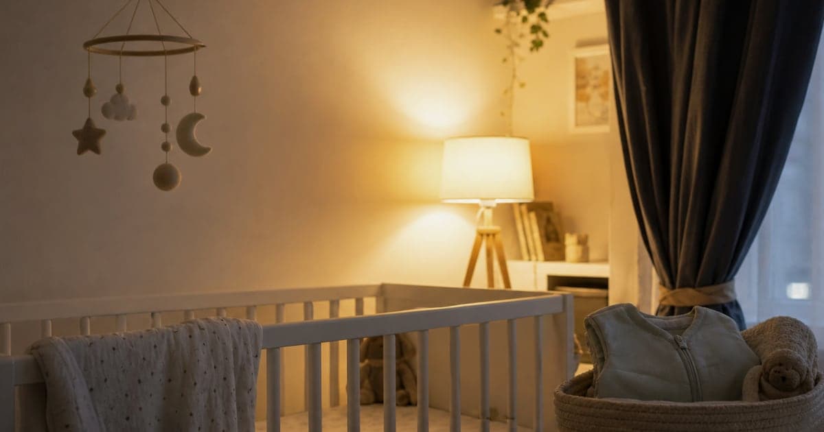 Imagine fotorealista, fara text, pentru articolul despre treziri nocturne la 12-18 luni